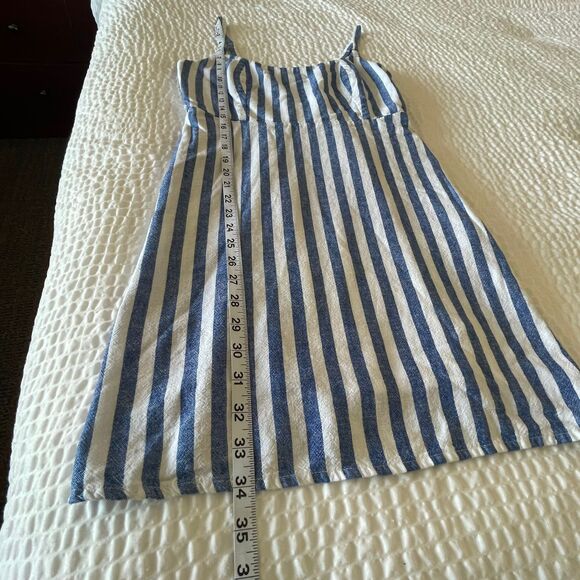 Old Navy Women's Fit & Flare Spring Summer Linen Blend Mini Dress Size M - Picture 10 of 10